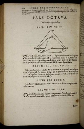 Pars octava. De Conoide Hyperbolico.