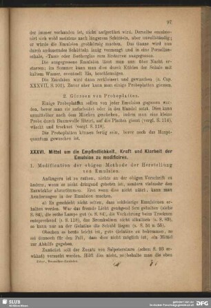 1. Modification der obigen Methode der Herstellung von Emulsion