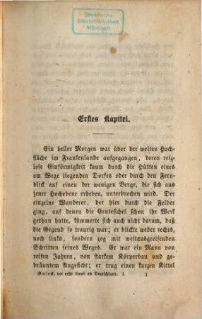 Der erste Raub an Deutschland : historischer Roman, 1. Band