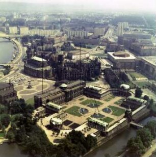 Innere Altstadt von Dresden : Blickrichtung Osten