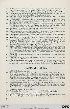 Gemälde alter Meister (Nr. 175-230)