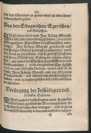 Von den Elbognischen/ Egerischen/ und Glatzischen.