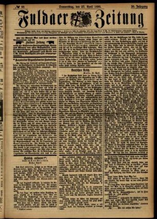 Ausgabe vom Donnerstag, den 27. April 1893.