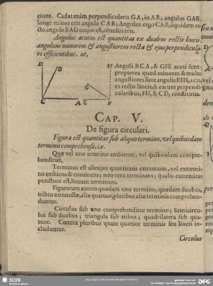 Cap. V. De figura circulari