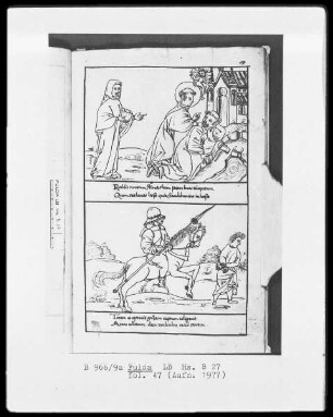 Illustrationen zur Vita Sancti Benedicti & Bis-Bini-Vita — ---, Folio 47rectoBildseite