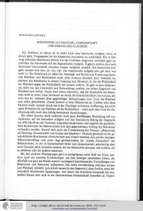 Reinhard Slenczka - Bekenntnis als Deutung, Gemeinschaft und Grenze des Glaubens
