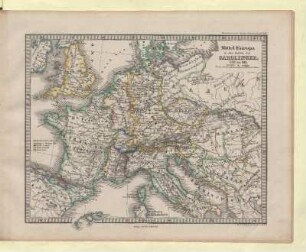 Mittel Europa in den Zeiten der Carolinger, 752 bis 911