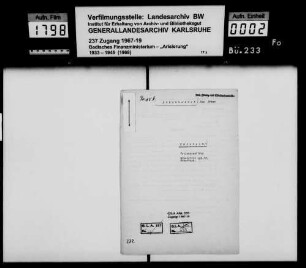 Brückheimer, Max Erben, Kaufmann Külsheim Teilungsvertrag Lagerbuch-Nr. 607 Külsheim