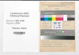 Entnazifizierung Maria Oberem , geb. 13.10.1921 (Lehrerin)