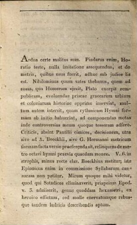 Pindari octavus pythius hymnus