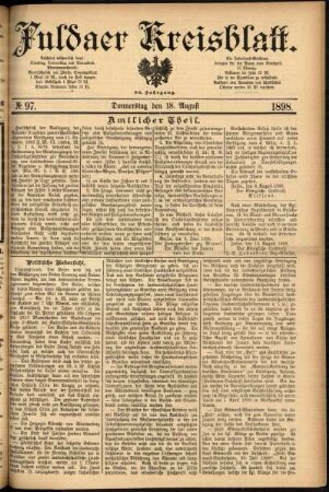 Ausgabe vom Donnerstag, den 18. August 1898.