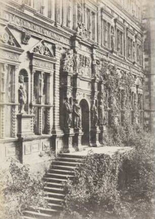 Heidelberger Schloss, Detail der Fassade des Ottheinrichsbaus