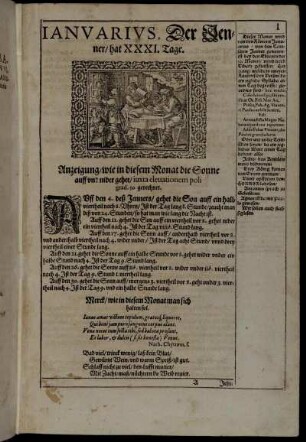 Januarius, Der Jenner/ hat XXXI. Tage.