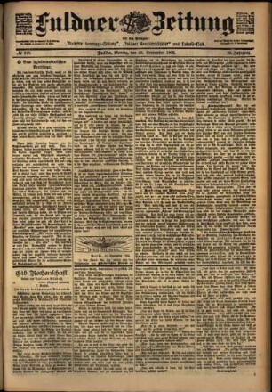 Ausgabe vom Montag, den 22. September 1902.