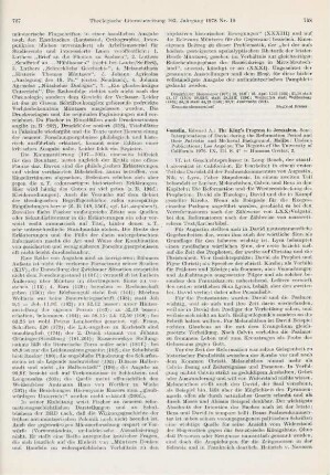 758-759 [Rezension] Gosselin, Edward A., The king's progress to Jerusalem