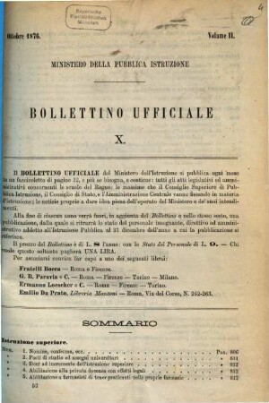 Bollettino ufficiale del Ministero della Istruzione Pubblica. 2. 1876/77, 10