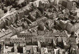 Luftbildaufnahmen von Karlsruhe. Innenstadt - Altstadt