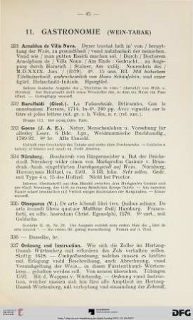11. Gastronomie (Nr. 331-342)