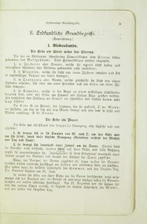 B. Erdkundliche Grundbegriffe (Erweiterung.)