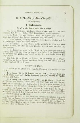 B. Erdkundliche Grundbegriffe (Erweiterung.)