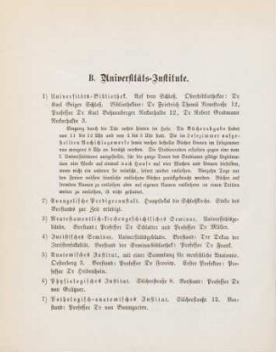 8-11, B. Universitäts-Institute