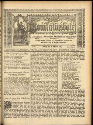 Erste Ausgabe vom Sonntag, den 03. Oktober 1909.