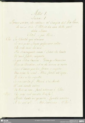 Il trionfo della fedeltà [Libretto]