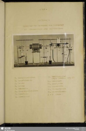 Abbildung 6: Apparatur zur Umsetzung Kohlenoxyd mit Silberselenid oder Anodenschlamm