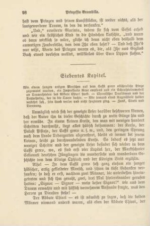 Siebentes Kapitel. Wie einem jungen artigen Menschen auf dem Caffé greco abscheuliche Dinge zugemutet wurden …