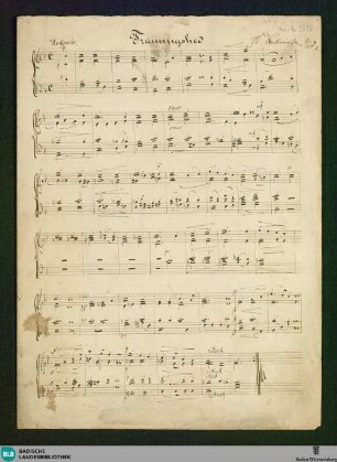 Trauungslied - Don Mus.Ms. 2846 : F