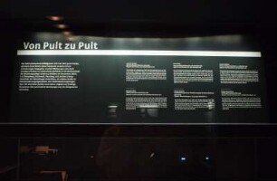 SLUB, Ausstellung "Wie Luthers Worte fliegen lernten" : Vitrine "Von Pult zu Pult", Annotation