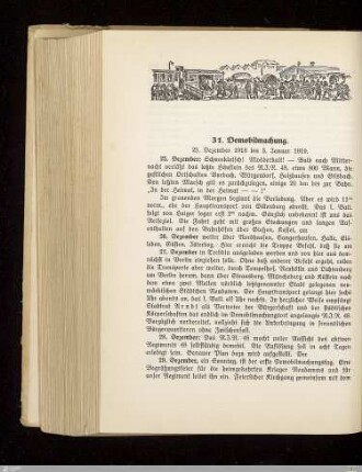 31. Demobilmachung