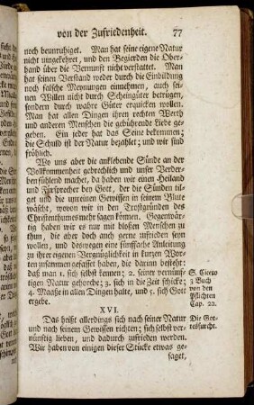 XVI. Die Gottesfurcht.