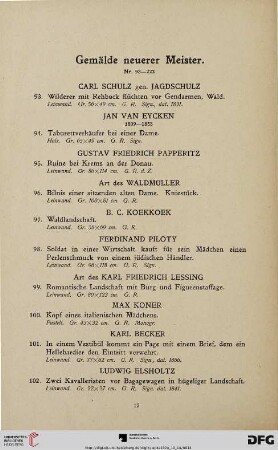 Gemälde neuerer Meister (Nr. 93-222)
