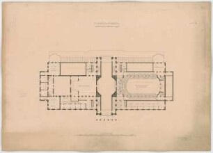 Thiersch, Friedrich von; Wiesbaden; Kurhaus - Grundriss OG