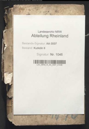 Verhandlungen des Landtags 1791 März-April zu Bonn (mit Index der behandelten Materien); Protokollauszug des 1791 August gehaltenen vestischen Landtages zu Recklinghausen