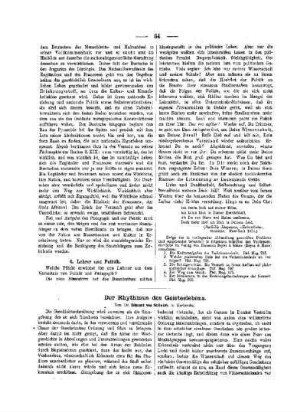Der Rhythmus des Geisteslebens