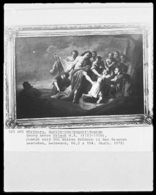 Joseph wird von seinen Brüdern in den Brunnen gestoßen