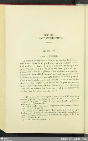 Lettres de date indéterminée