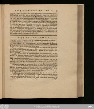 Caput Decimum. Consilia quaedam ad Concordiam & Tolerantiam pertinentai, proferuntur.