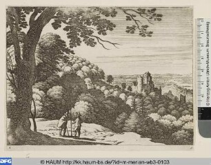 Begegnung zweier Männer auf der Waldwiese
