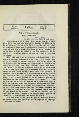 Dritte Kriegsweihnacht