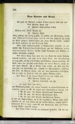 Vom Barium und Baryt