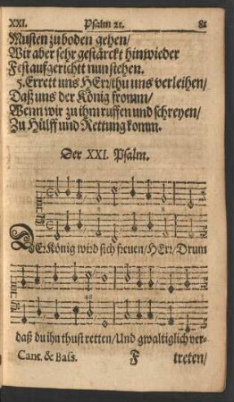 Der XXI. - XXX. Psalm.