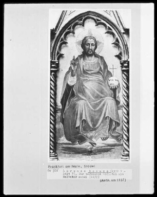 Laurentiusaltar — Der thronende Christus als salvator mundi