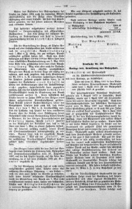 In nicht öffentlicher Sitzung (103), 29. März 1911