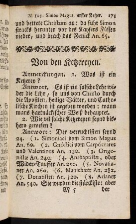 273-279, Von den Ketzereyen