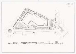 Moritzplatz, Berlin-Kreuzberg Schinkelwettbewerb 1983: Lageplan, Ansichten 1:1000