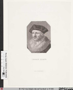 Bildnis (Sir) Thomas More (lat. Morus)