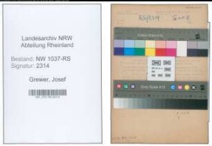 Entnazifizierung Josef Grewer , geb. 00.00.0000 (Bahnsekretaer)